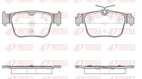 Колодки тормозные дисковые (комплект 4 шт.)) REMSA 1945.00