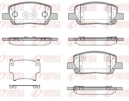 Колодки тормозные (передние) Hyundai i10 19- REMSA 197402