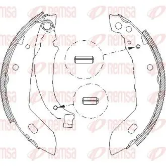 Колодки тормозные барабанные REMSA 4083.00