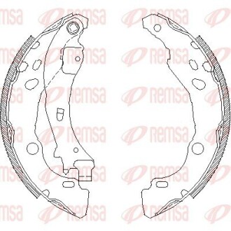 Гальмівні колодки (набір) REMSA 415201