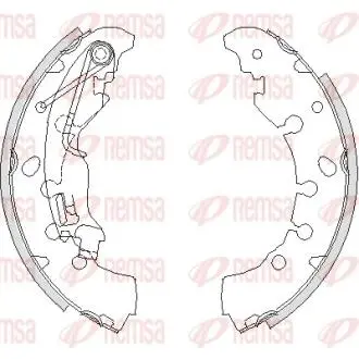 Тормозные колодки.) REMSA 416100