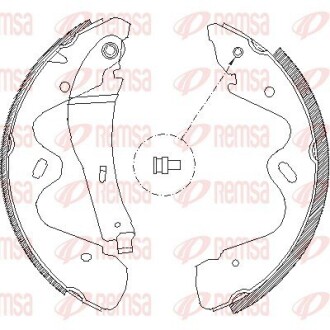 Гальмівні колодки (набір) REMSA 418400