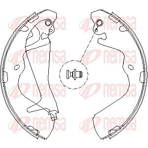 Гальмівні колодки (набір) REMSA 421500