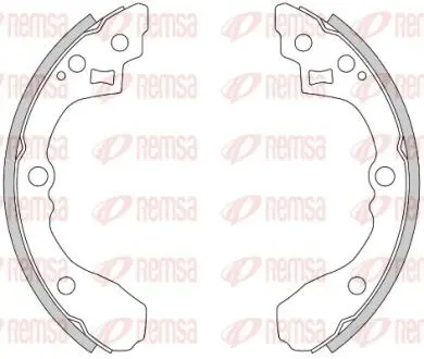 Колодки тормозные барабанные REMSA 4275.00
