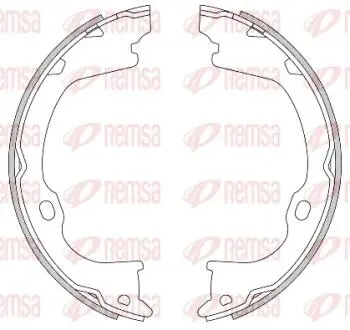 Колодки тормозные барабанные REMSA 4282.00