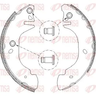 Тормозные колодки.) REMSA 430500
