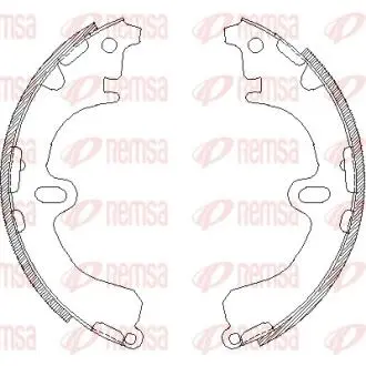 Тормозные колодки.) REMSA 438000