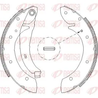 Гальмівні колодки (набір) REMSA 439602