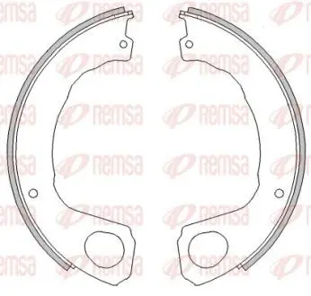 ISUZU Щоки гальмівні задні FORWARD F 06- REMSA 4453.00