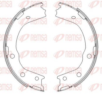 Колодки гальмівні барабанні (комплект 4 шт) REMSA 4488.00