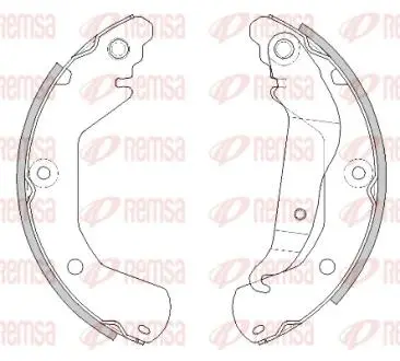 Колодки тормозные барабанные REMSA 4515.00