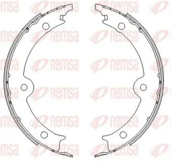 LEXUS Колодки гальмівні барабанні GS (_S19_) 430 05-11, IS III (_E3_) 200t (ASE30) 15- REMSA 4517.00