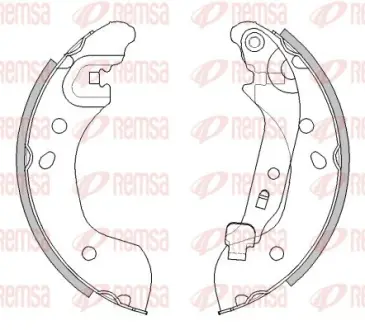 NISSAN Щеки тормозные MICRA K12 03- REMSA 4536.00