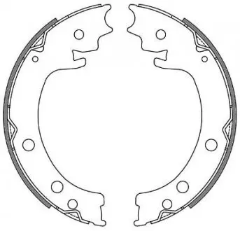 Колодки тормозные барабанные REMSA 4629.00