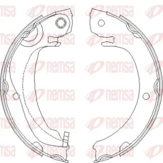 Колодки гальмівні барабанні REMSA 4680.00