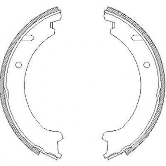 Тормозные колодки ручного тормоза REMSA 472100