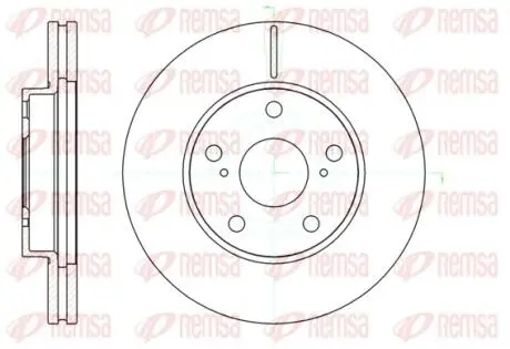 Диск тормозной REMSA 61043.10