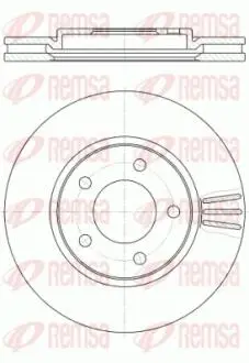 Тормозной диск REMSA 6104710