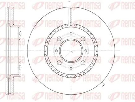 Тормозной диск REMSA 6109610