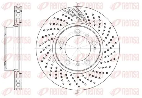 Фото 1 - тормозной диск REMSA 6113311 Тормозной диск REMSA 6113311 (фото 1)