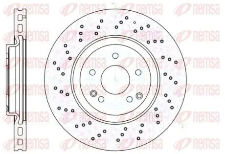 Диск тормозной REMSA 61138.10