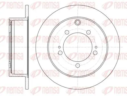 Фото гальмівний диск REMSA 6123000 Гальмівний диск REMSA 6123000