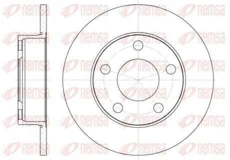Тормозной диск REMSA 612400
