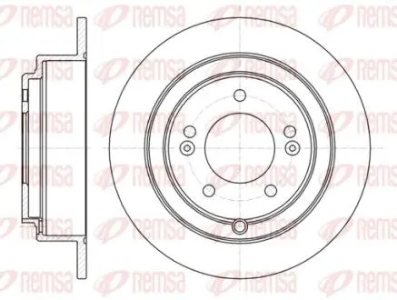 Фото гальмівний диск REMSA 6127600 Гальмівний диск REMSA 6127600