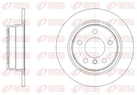 Диск гальмівний (задній) BMW 1 (F20/F21)/ 2 (F22/F23) 11- (290x11) PRO REMSA 6145000