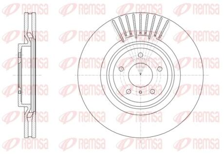 Диск тормозной INFINITI FX (01/03-) передн. REMSA 6150810
