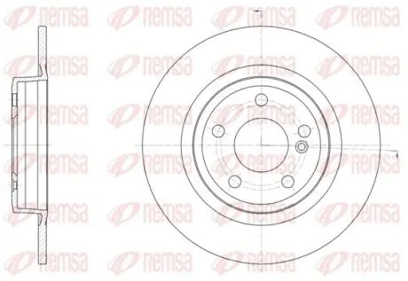 Диск тормозной (задний) MB A-class (W176) /B-class (W246)/GLA-class (X156) 12- (295x10) PRO REMSA 6152300