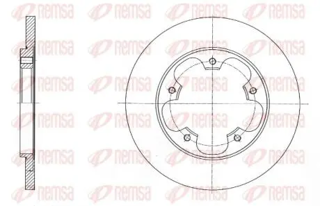 Диск тормозной (задний) Ford Transit 13-(RWD) (307х16) REMSA 6156700