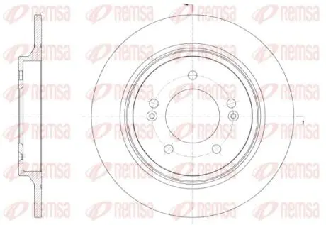 KIA Диск гальмівний задн.CEED 18-, HYUNDAI REMSA 61571.00