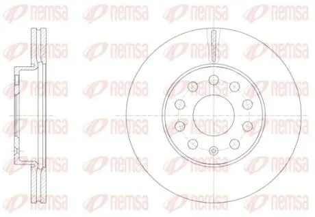 Диск тормозной REMSA 61586.10