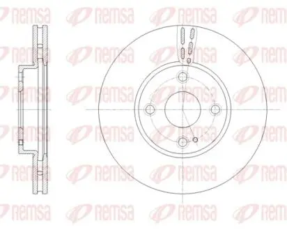 Диск гальм. передн. MAZDA 2 14- REMSA 61659.10