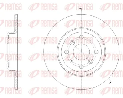 Гальмівний диск REMSA 6166000
