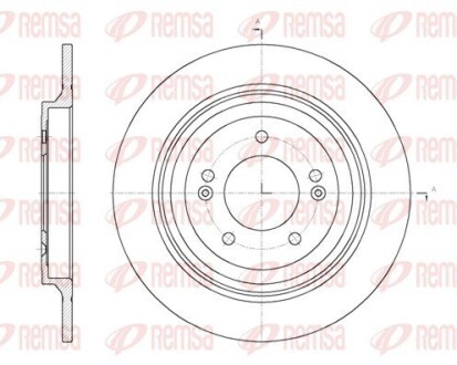 Диск гальмівний REMSA 61780.00