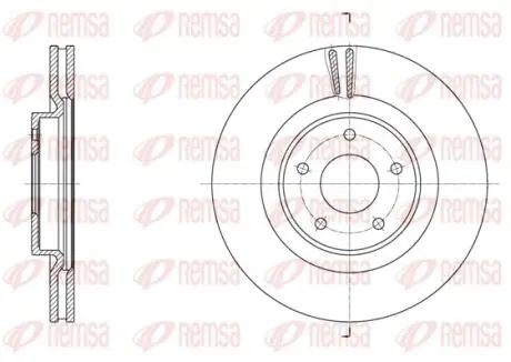 Диск тормозной REMSA 61790.10