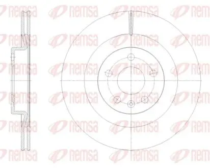 Диск гальм. задн. VOLVO S60 20- REMSA 61798.10