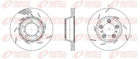 Диск гальмівний (задній) Porsche Panamera 10- (L) (330x28) (з покриттям) (з прорезом) (вентил.) REMSA 6186111