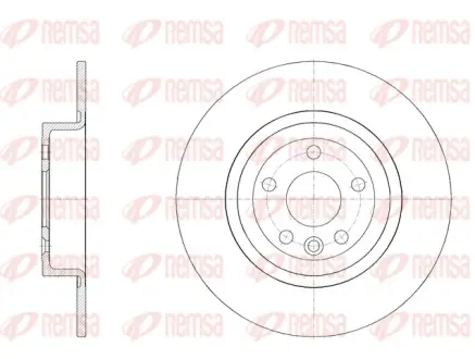 Диск гальмівний (задній) Land Rover Range Rover 2.0/2.2D 4x4 11- (317x10) PRO REMSA 6204700
