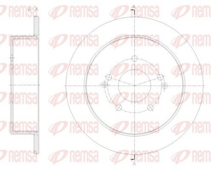 Диск тормозной REMSA 62096.00