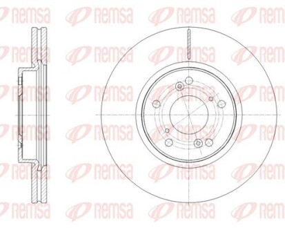 Диск гальмівний REMSA 62108.10