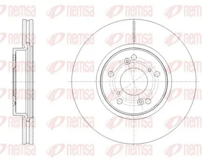 Диск гальмівний REMSA 62108.10