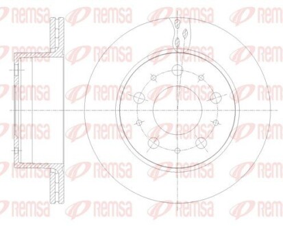 Диск тормозной REMSA 62109.10