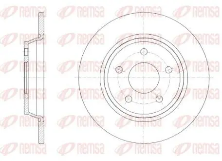 FORD диск гальм. задн. FOCUS 18- REMSA 62522.00