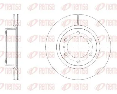 Фото диск тормозной (передний) Toyota Hilux 06- (318.6x28) REMSA 6252710 Диск тормозной (передний) Toyota Hilux 06- (318.6x28) REMSA 6252710