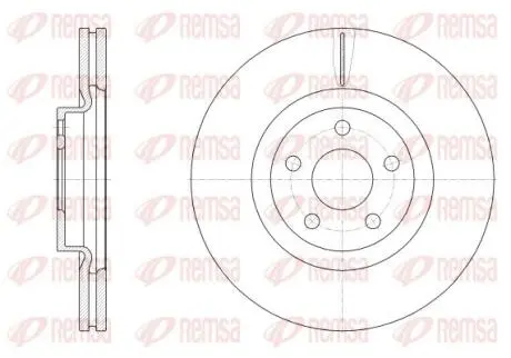 FORD Диск передній GALAXY III (CK) 2.0 EcoBlue REMSA 62548.10