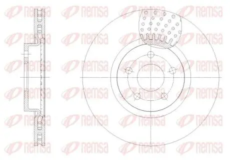 FORD Диск передній TRANSIT CONNECT 13- REMSA 62549.10