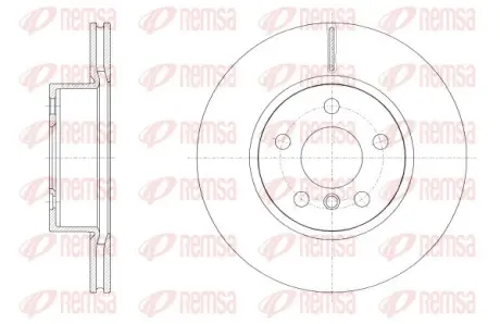 BMW Гальмівний диск передн. 3/G20 21- REMSA 62554.10